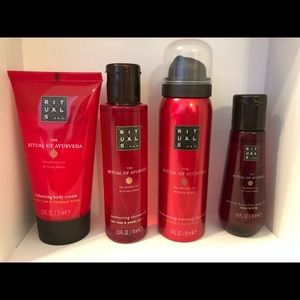 Rituals 4pc Bath Set Indian Rose & Sweet Almond